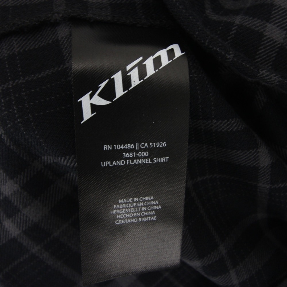 Klim Upland Flannel Shirt Womens M Black Plaid Long Sleeve Button Up Outdoor - Picture 9 of 10